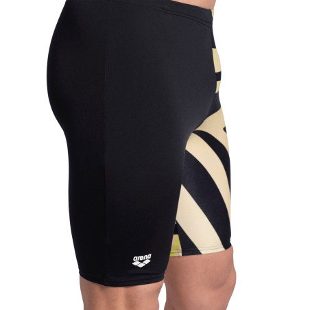 Vente Privée Arena Mai 2025 - MEN'S ARENA MULTI STRIPES SWIM JAMMER - BLACK-WHITE MULTI | Les4Nages