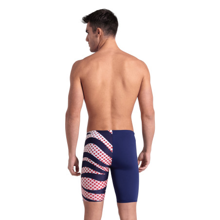 Vente Privée Arena Mai 2025 - MEN'S ARENA MULTI STRIPES SWIM JAMMER - NAVY-WHITE MULTI | Les4Nages