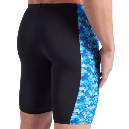 Vente Privée Arena Mai 2025 - MEN'S ARENA POOLTILES SWIM JAMMER - BLACK-BLUE MULTI | Les4Nages