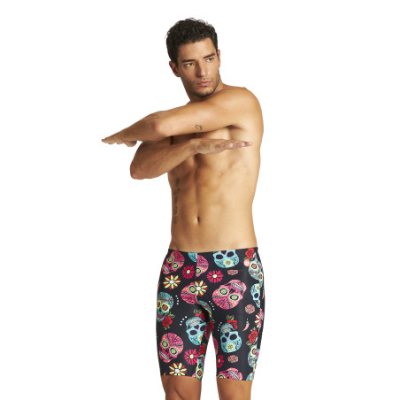 Vente Privée Arena Mai 2025 - M CRAZY SKULLS CARNIVAL JAMMER - BLACK MULTI | Les4Nages