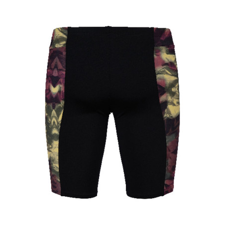 MEN'S ARENA HERO CAMO SWIM JAMMER - BLACK/RED FANDANGO MULTI | Les4Nages