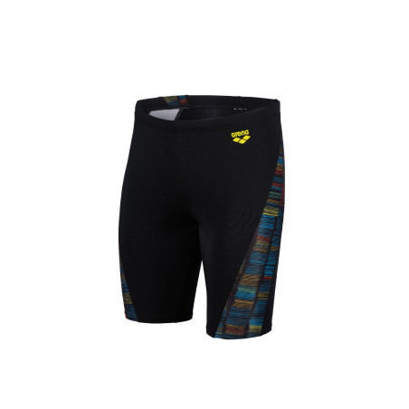 Vente Privée Arena Mai 2025 - MEN'S ARENA SLOW MOTION SWIM JAMMER - BLACK-TURQUOISE MULTI | Les4Nages