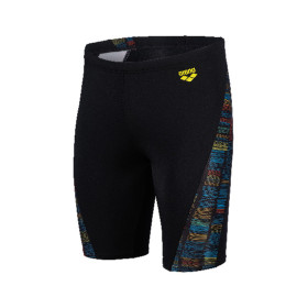  MEN'S ARENA SLOW MOTION SWIM JAMMER - BLACK-TURQUOISE MULTI