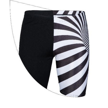 Vente Privée Arena Mai 2025 - MEN'S CRAZY ARENA SWIM JAMMER PLACEMENT - BLACK-BLACK MULTI | Les4Nages