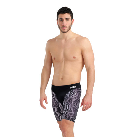 Vente Privée Arena Mai 2025 - MEN'S SWIM JAMMER MARBLED - BLACK-BLACK MULTI | Les4Nages