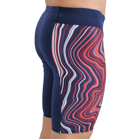 Vente Privée Arena Mai 2025 - MEN'S SWIM JAMMER MARBLED - NAVY-RED MULTI | Les4Nages