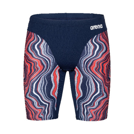 Vente Privée Arena Mai 2025 - MEN'S SWIM JAMMER MARBLED - NAVY-RED MULTI | Les4Nages