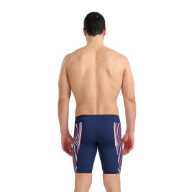 Vente Privée Arena Mai 2025 - MEN'S SWIM JAMMER MARBLED - NAVY-RED MULTI