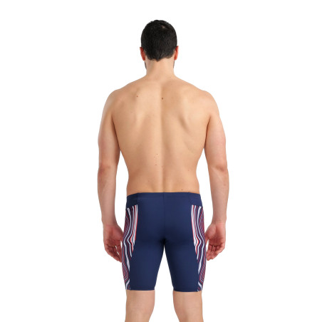 Vente Privée Arena Mai 2025 - MEN'S SWIM JAMMER MARBLED - NAVY-RED MULTI | Les4Nages