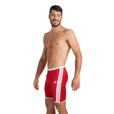 Vente Privée Arena Mai 2025 - MEN'S ARENA ICONS SWIM JAMMER SOLID F - RED-WHITE | Les4Nages