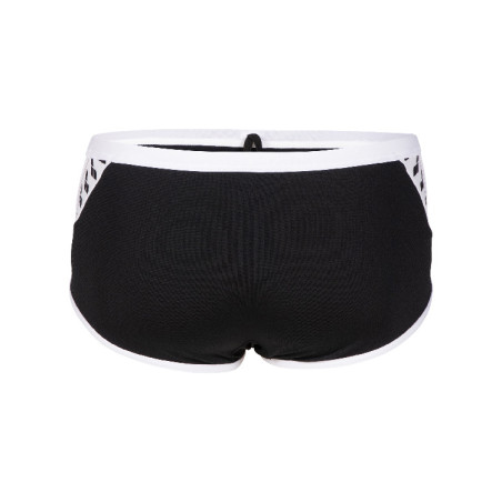 Vente Privée Arena Mai 2025 - MEN'S ARENA ICONS SWIM LOW WAIST SHORT S - BLACK-WHITE | Les4Nages