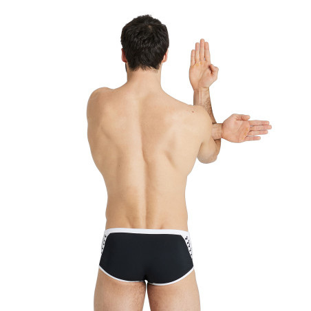 Vente Privée Arena Mai 2025 - MEN'S ARENA ICONS SWIM LOW WAIST SHORT S - BLACK-WHITE | Les4Nages