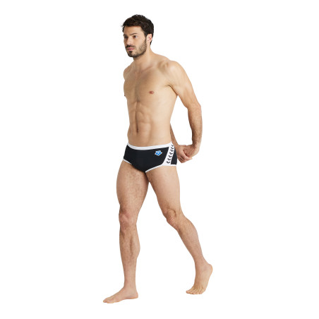 Vente Privée Arena Mai 2025 - MEN'S ARENA ICONS SWIM LOW WAIST SHORT S - BLACK-WHITE | Les4Nages