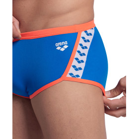 Vente Privée Arena Mai 2025 - MEN'S ARENA ICONS SWIM LOW WAIST SHORT S - BLUE RIVER-BRIGHT CORAL