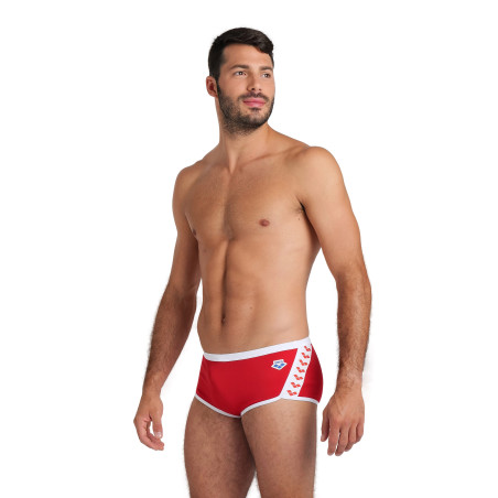 Vente Privée Arena Mai 2025 - MEN'S ARENA ICONS SWIM LOW WAIST SHORT S - RED-WHITE | Les4Nages