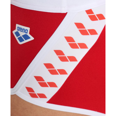 Vente Privée Arena Mai 2025 - MEN'S ARENA ICONS SWIM LOW WAIST SHORT S - RED-WHITE | Les4Nages