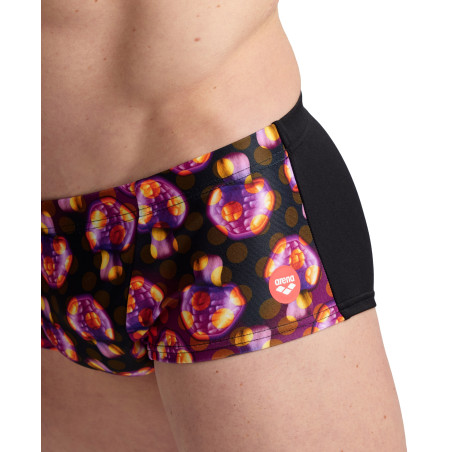 Vente Privée Arena Mai 2025 - MEN'S CRAZY ARENA SWIM LOW WAIST SHORT A - BLACK-MULTI | Les4Nages