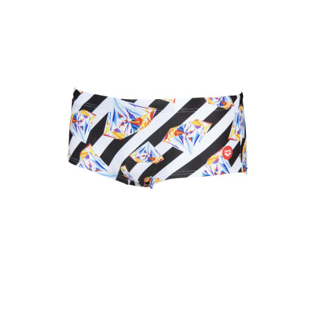 Vente Privée Arena Mai 2025 - M CRAZY DIAMONDS LOW WAIST SHORT - BLACK-WHITE MULTI | Les4Nages