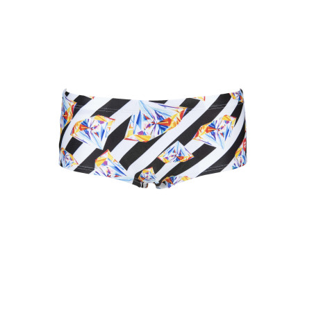 Vente Privée Arena Mai 2025 - M CRAZY DIAMONDS LOW WAIST SHORT - BLACK-WHITE MULTI | Les4Nages