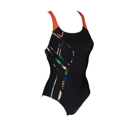 Vente Privée Arena Mai 2025 - W SUMMER COLORS SWIM PRO BACK ONE PIECE BLACK-FLOREALE | Les4Nages
