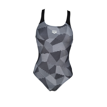 Vente Privée Arena Mai 2025 - W STRIPED GEO SWIM PRO BACK ONE PIECE BLACK-MULTI | Les4Nages