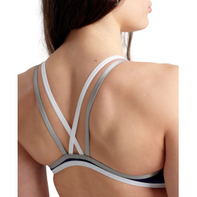 Vente Privée Arena Mai 2025 - W ARENA ONE DOUBLE CROSS BACK ONE PIECE NAVY-WHITE-SILVER