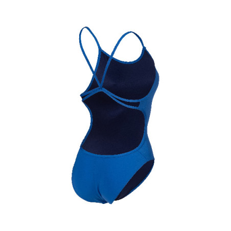 Vente Privée Arena Mai 2025 - WOMEN'S SWIMSUIT LACE BACK SOLID ROYAL-WHITE | Les4Nages