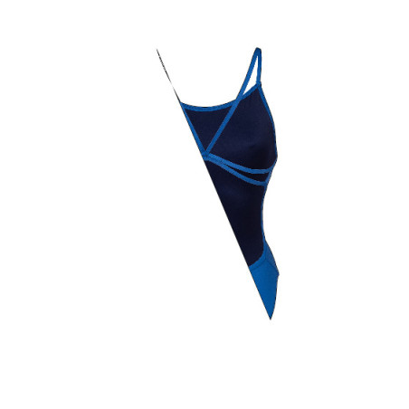 Vente Privée Arena Mai 2025 - WOMEN'S SWIMSUIT LACE BACK SOLID ROYAL-WHITE | Les4Nages
