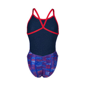 Vente Privée Arena Mai 2025 - WOMEN'S ARENA SLOW MOTION SWIMSUIT XCROS RED-NEON BLUE MULTI