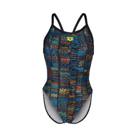 Vente Privée Arena Mai 2025 - WOMEN'S ARENA SLOW MOTION SWIMSUIT XCROS BLACK-TURQUOISE MULTI