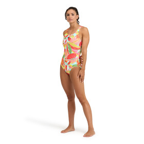 Vente Privée Arena Mai 2025 - WOMEN'S ARENA TROPIC SWIMSUIT CONTROL PR FLUO RED-MULTI