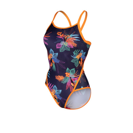 Vente Privée Arena Mai 2025 - WOMEN'S ARENA TOUCAN SWIMSUIT SUPER FLY NESPOLA-NAVY MULTI | Les4Nages