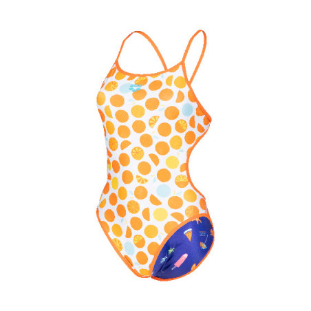 Vente Privée Arena Mai 2025 - WOMEN'S SWIMSUIT CHALLENGE BACK REVERSIB MANGO-MULTI | Les4Nages