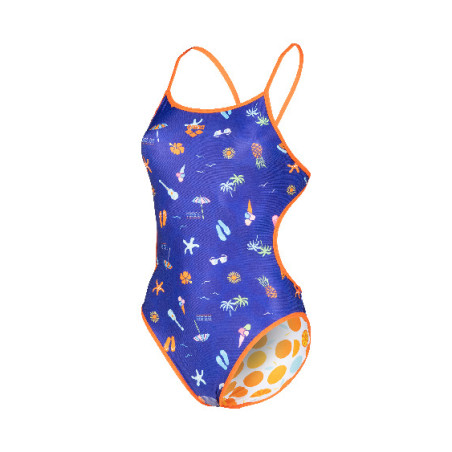 Vente Privée Arena Mai 2025 - WOMEN'S SWIMSUIT CHALLENGE BACK REVERSIB MANGO-MULTI | Les4Nages