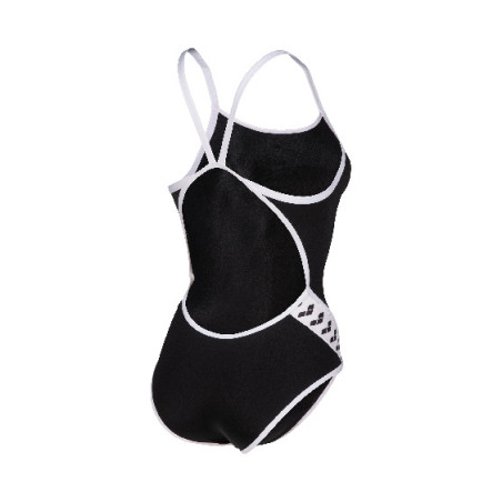 Vente Privée Arena Mai 2025 - WOMEN'S ARENA ICONS SUPER FLY BACK SOLID BLACK-WHITE | Les4Nages