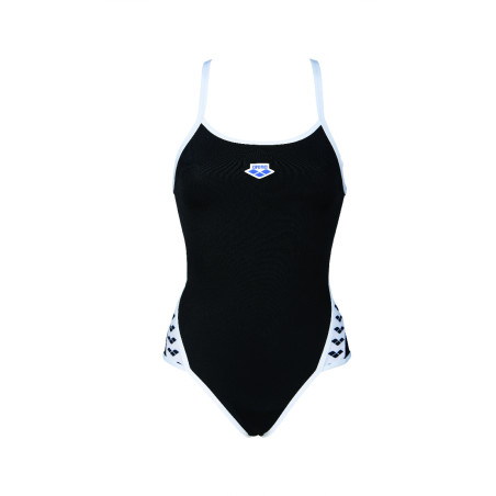 Vente Privée Arena Mai 2025 - WOMEN'S ARENA ICONS SUPER FLY BACK SOLID BLACK-WHITE | Les4Nages