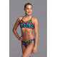 FUNKITA Fille (8-14ans) Brand Galaxy - Racerback 2 pieces - Maillot de bain Natation Fille Collection Flying Start
