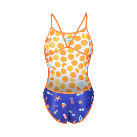 Vente Privée Arena Mai 2025 - WOMEN'S SWIMSUIT CHALLENGE BACK REVERSIB MANGO-MULTI | Les4Nages