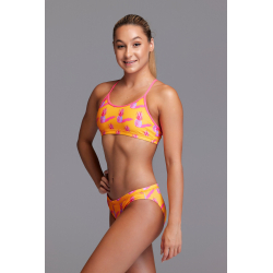 FUNKITA Fille (8-14ans) Pineapple Punch - Racerback 2 pieces - Maillot de bain Natation Fille Collection Flying Start