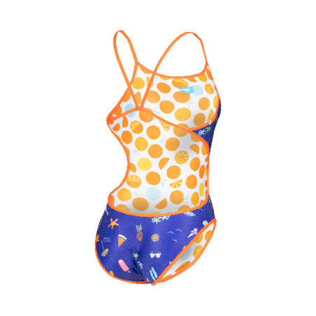 Vente Privée Arena Mai 2025 - WOMEN'S SWIMSUIT CHALLENGE BACK REVERSIB MANGO-MULTI | Les4Nages