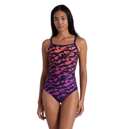Vente Privée Arena Mai 2025 - WOMEN'S ARENA SURFS UP SWIMSUIT LIGHTDRO NAVY-NAVY MULTI | Les4Nages