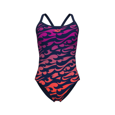 Vente Privée Arena Mai 2025 - WOMEN'S ARENA SURFS UP SWIMSUIT LIGHTDRO NAVY-NAVY MULTI | Les4Nages