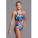 Funkita Fille (8-14 ans) Face Palm - Single Strap - Maillot de bain Natation Fille Flying Start Collection