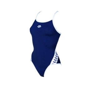 Vente Privée Arena Mai 2025 - WOMEN'S ARENA ICONS SUPER FLY BACK SOLID NAVY-WHITE