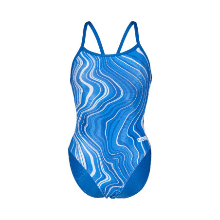 Vente Privée Arena Mai 2025 - WOMEN'S SWIMSUIT CHALLENGE BACK MARBLED ROYAL-ROYAL MULTI | Les4Nages