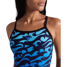Vente Privée Arena Mai 2025 - WOMEN'S ARENA SURFS UP SWIMSUIT LIGHTDRO BLACK-BLACK MULTI