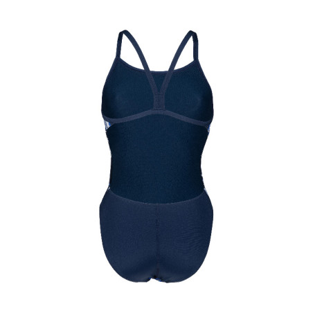 Vente Privée Arena Mai 2025 - WOMEN'S SWIMSUIT CHALLENGE BACK MARBLED NAVY-NAVY MULTI | Les4Nages