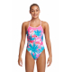 Funkita Fille (8-14 ans) Pretty Pink - Single Strap - Maillot de bain Natation Fille Flying Start Collection