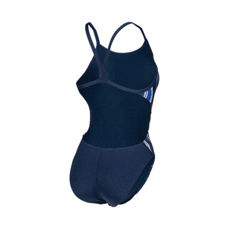 Vente Privée Arena Mai 2025 - WOMEN'S SWIMSUIT CHALLENGE BACK MARBLED NAVY-NAVY MULTI | Les4Nages