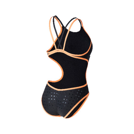 Vente Privée Arena Mai 2025 - WOMEN'S ARENA ONE SWIMSUIT DOUBLE CROSS BLACK-NESPOLA-BLACK | Les4Nages